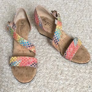 Vanelli Cork Wedge- Confetti sz8